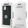 DKNY DKHCP15MPQDSLK Apple iPhone 15 Plus 6.7" dėklas telefonui juodos spalvos Quilted Stack Logo