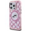 Dėklas Karl Lagerfeld KLHMP15XHMCKMHP Apple iPhone 15 Pro Max 6.7″ rožinės spalvos IML Monogram Karl&Choupette Head Ma