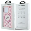 Dėklas Karl Lagerfeld KLHMP15XHMCKMHP Apple iPhone 15 Pro Max 6.7″ rožinės spalvos IML Monogram Karl&Choupette Head Ma