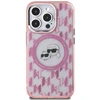 Dėklas Karl Lagerfeld KLHMP15XHMCKMHP Apple iPhone 15 Pro Max 6.7″ rožinės spalvos IML Monogram Karl&Choupette Head Ma
