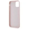 Karl Lagerfeld KLHCN61PQDSMGP Apple iPhone 11 / Xr 6.1″ rožinės spalvos kietas dėklas Diagonal Quilted Script