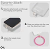 Dėklas Case-Mate Phone Bangle - Wrist virvelė telefonui Fuchsia