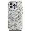 Dėklas Karl Lagerfeld IML Karl Script Pattern MagSafe Apple iPhone 16 Pro baltos spalvos