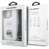 Karl Lagerfeld IML per petį nešiojamas Karl&amp;Choupette dėklas iPhone 16 Pro Max - Baltas
