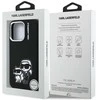 „Karl Lagerfeld“ silikoninis „Karl&amp;Choupette Sketch MagSafe“ dėklas, skirtas „iPhone 16 Pro Max“ - Juodas