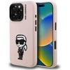 Dėklas Karl Lagerfeld Silicone Karl Sketch MagSafe Case for iPhone 16 Pro - Rožinė