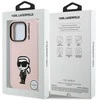 Dėklas Karl Lagerfeld Silicone Karl Sketch MagSafe Case for iPhone 16 Pro - Rožinė