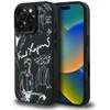 „Karl Lagerfeld“ grūdėto rašto ir logotipo „MagSafe“ dėklas, skirtas „iPhone 16 Pro“ – Juodas