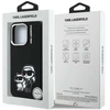 „Karl Lagerfeld“ silikoninis „Karl&amp;Choupette Sketch MagSafe“ dėklas, skirtas „iPhone 16 Pro“ – Juodas