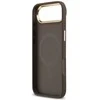 Guess PU Leather 4G Gold Frame MagSafe dėklas skirtas Apple iPhone 17 Air rudos spalvos