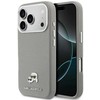 Karl Lagerfeld dėklas, skirtas IPHONE 17 Pro Max, suderinamas su MagSafe KLHMP17X6PFKCLG (PU FW W/ K&C galvutės smeigtuku), pilka