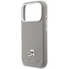 Karl Lagerfeld dėklas, skirtas IPHONE 17 Pro Max, suderinamas su MagSafe KLHMP17X6PFKCLG (PU FW W/ K&C galvutės smeigtuku), pilka