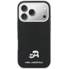 „Karl Lagerfeld Karl & Choupette Head Pins Saffiano MagSafe“ dėklas, skirtas „iPhone 17 Pro Max“ - Juodas