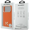 Dėklas Karl Lagerfeld case for IPHONE 17 Pro Max compatible with MagSafe KLHMP17X5PGFKHGO (PU FW W/ KHead Logo) oranžinis