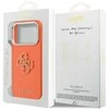 GUESS dėklas IPHONE 17 Pro GUHCP17L5PS4RGGO (PU FW Resin Logo) oranžinis