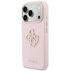 GUESS dėklas, skirtas IPHONE 17 Pro GUHCP17L5PS4RGGP (PU FW Resin Logo) rožinis
