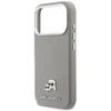 Karl Lagerfeld dėklas, skirtas IPHONE 17 Pro, suderinamas su MagSafe KLHMP17L6PFKCLG (PU FW W/ K&amp;C galvutės smeigtuku), pilka