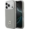 Karl Lagerfeld dėklas, skirtas IPHONE 17 Pro, suderinamas su MagSafe KLHMP17L6PFKCLG (PU FW W/ K&amp;C galvutės smeigtuku), pilka