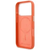 Karl Lagerfeld dėklas, skirtas IPHONE 17 Pro, suderinamas su MagSafe KLHMP17L6PFKCLO (PU FW W/ K&amp;C Head Pin), oranžinis