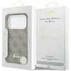GUESS dėklas, skirtas IPHONE 17 Pro, suderinamas su MagSafe GUHMP17L5P4FWMSW (PU FW 4G Script) ruda
