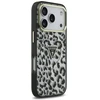 Dėklas telefonui iPhone 17 Pro su MagSafe ir blizgiu leopardiniu raštu Guess