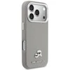 Karl Lagerfeld dėklas, skirtas IPHONE 17 Pro, suderinamas su MagSafe KLHMP17L6PFKCLG (PU FW W/ K&amp;C galvutės smeigtuku), pilka