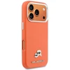 Karl Lagerfeld dėklas, skirtas IPHONE 17 Pro, suderinamas su MagSafe KLHMP17L6PFKCLO (PU FW W/ K&amp;C Head Pin), oranžinis