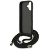 Dėklas telefonui iPhone 17 su dirželiu juodas Guess