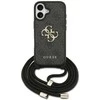 Dėklas telefonui iPhone 17 su dirželiu juodas Guess