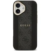 GUESS dėklas, skirtas IPHONE 17, suderinamas su MagSafe GUHMP17SPG4SEMCK (PU su 4G juostele), juodas