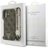 Original dėklas GUESS 4G Strap Triangle Logo MagSafe skirtas Apple iPhone 17 rudos spalvos