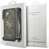 Original dėklas GUESS 4G Big Logo Cord Stap Crossbody skirtas Apple iPhone 17 rudos spalvos