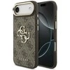 Guess PU Leather 4G Metal Logo Gold Frame dėklas skirtas Apple iPhone Air rudos spalvos