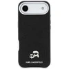 Karl Lagerfeld Karl &amp; Choupette Head Pins Saffiano MagSafe dėklas iPhone Air - Juodas