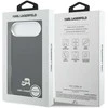 Karl Lagerfeld Karl &amp; Choupette Head Pins Saffiano MagSafe dėklas iPhone Air - Juodas