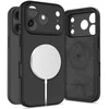„Tech-Protect“ silikoninis „MagSafe“ dėklas, skirtas „iPhone 17 Pro“ – Juodas