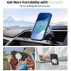 „Tech-Protect“ silikoninis „MagSafe“ dėklas, skirtas „iPhone 17“ – Juodas