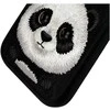 Dėklas telefonui juodas silikoninis su panda iPhone 16 Pro Max Nimmy