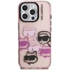 Dėklas Karl Lagerfeld IML Multi K&C Head Pattern skirtas Apple iPhone 16 Pro Max rožinės spalvos