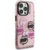 Dėklas Karl Lagerfeld IML Multi K&C Head Pattern skirtas Apple iPhone 16 Pro Max rožinės spalvos