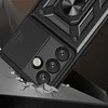 Hybrid Armor Camshield dėklas su Stand and Camera dėklas skirtas Realme GT 7 Pro 5G – juodos spalvos