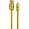 Wk Design WEKOME WDC-161 Sakin Series - Kabelis połączeniowy USB-A do Micro USB Fast Charging 6A 1 m (Auksinis)