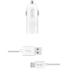 Budi - 1 USB automobilinis įkroviklis su LED indicator+USB type C cable