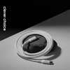 Crong Armor Link - 60W PD 3A USB-C to USB-C Cable 25cm baltas