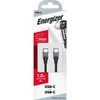 „Energizer Classic“ – USB-C į USB-C jungiamasis laidas, 1,2 m, Juodas