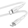 Dėklas USB-C laidas PURO ICON Soft, 1,5 m, baltas