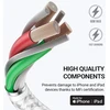 „Crong Armor Link“ – USB-C į „Lightning“ greito įkrovimo MFi laidas, 150 cm, baltos spalvos
