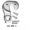 Derailleur laikiklis GW-5w-1 rėmui