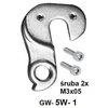 Derailleur laikiklis GW-5w-1 rėmui