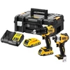 Įrankių komplektas Dewalt 18V 2x2,0Ah DCD709 + DCF809 DCK2062D2T